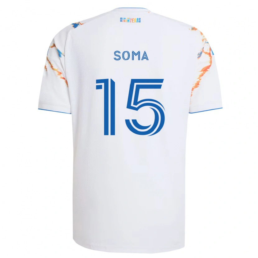 Danxen Homem Camisola Pedro Soma #15 Branco Laranja Azul Alternativa 2026/27 Camisa Brasil