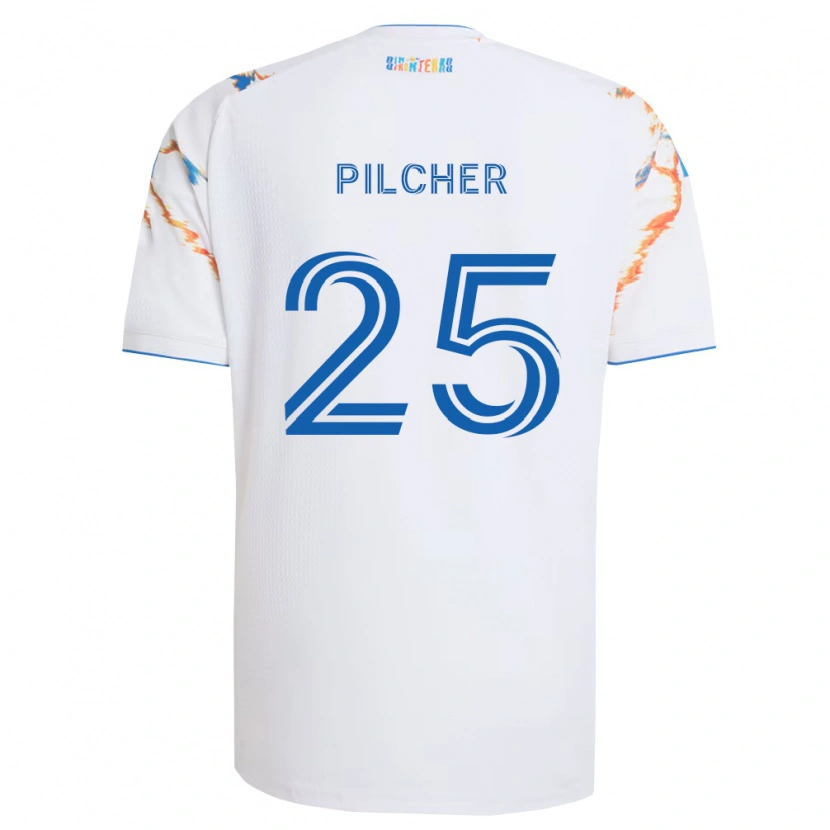 Danxen Homem Camisola Ian Pilcher #25 Branco Laranja Azul Alternativa 2026/27 Camisa Brasil