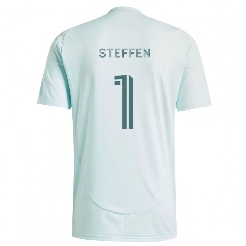 Danxen Homem Camisola Zack Steffen #1 Branco Verde Claro Alternativa 2026/27 Camisa Brasil