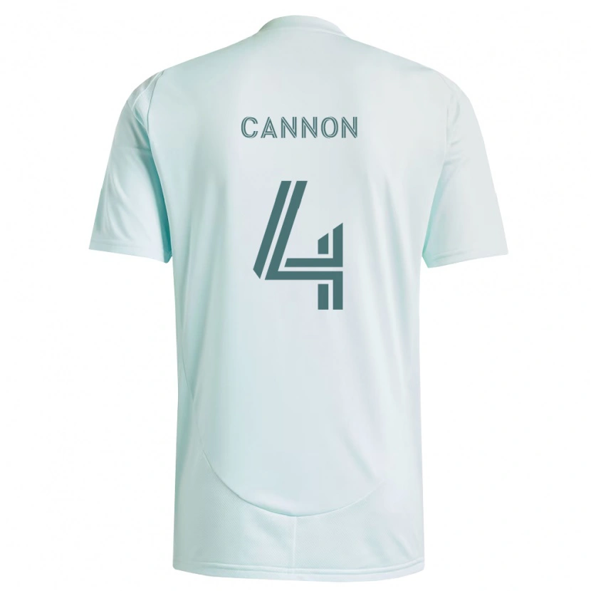 Danxen Homem Camisola Reggie Cannon #4 Branco Verde Claro Alternativa 2026/27 Camisa Brasil