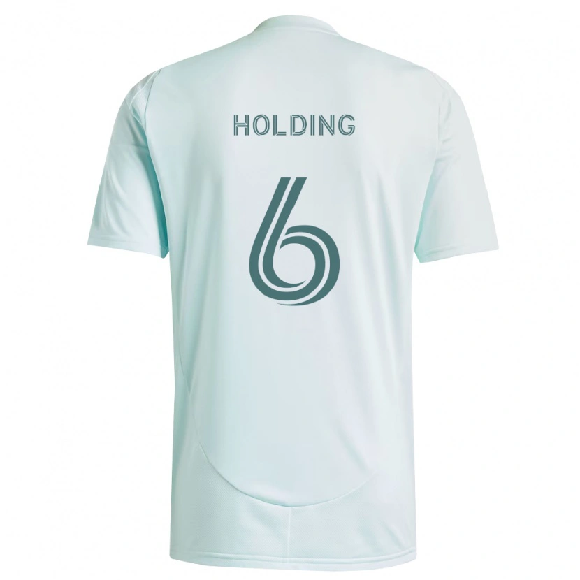 Danxen Homem Camisola Rob Holding #6 Branco Verde Claro Alternativa 2026/27 Camisa Brasil