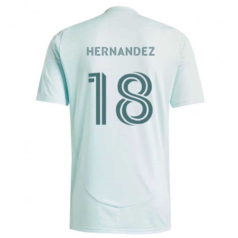 Danxen Homem Camisola Alex Hernandez #18 Branco Verde Claro Alternativa 2026/27 Camisa Brasil