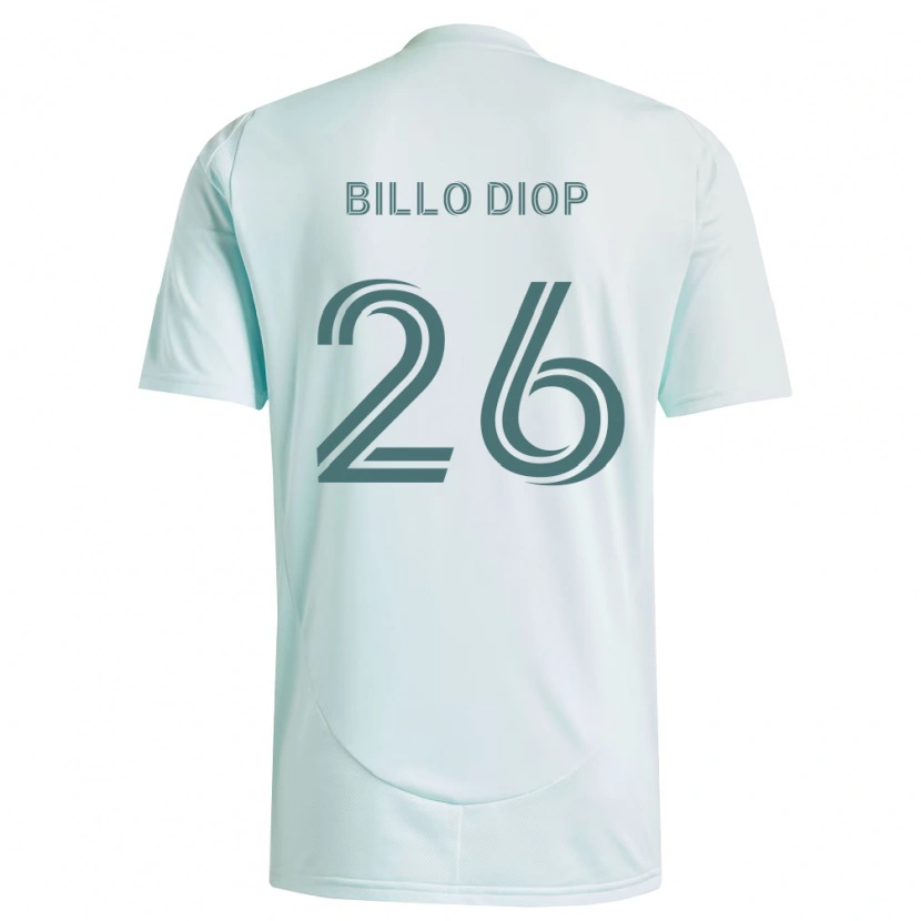 Danxen Homem Camisola Mamadou Billo Diop #26 Branco Verde Claro Alternativa 2026/27 Camisa Brasil