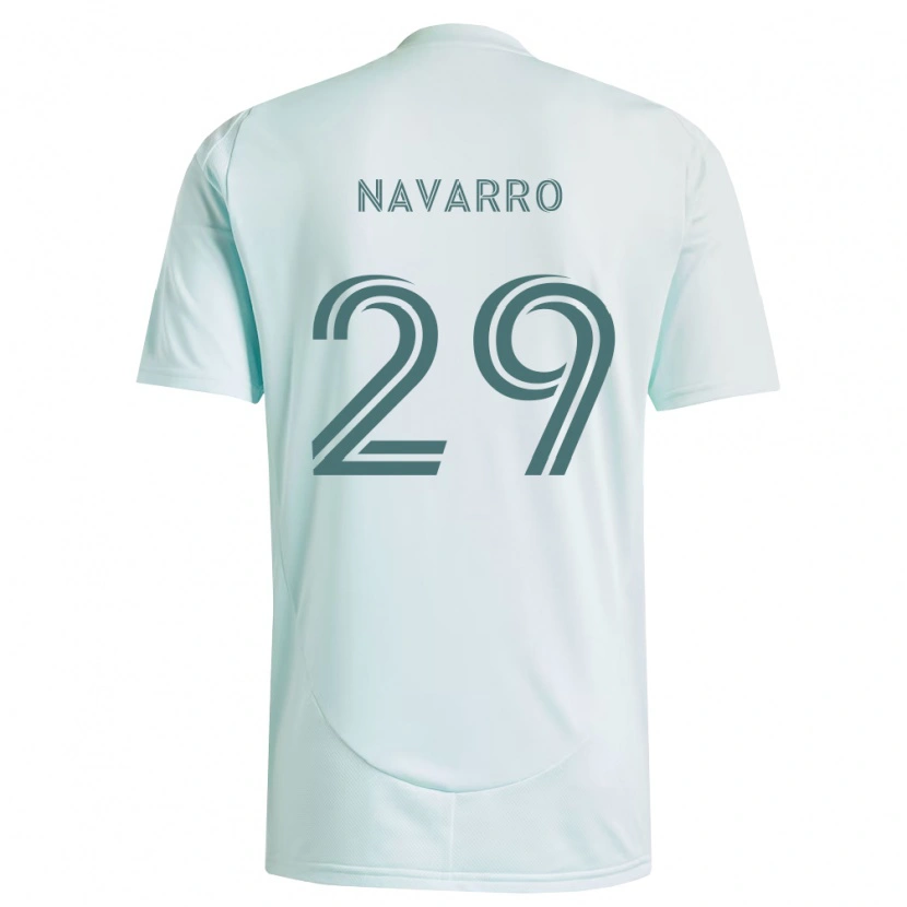 Danxen Homem Camisola Miguel Navarro #29 Branco Verde Claro Alternativa 2026/27 Camisa Brasil