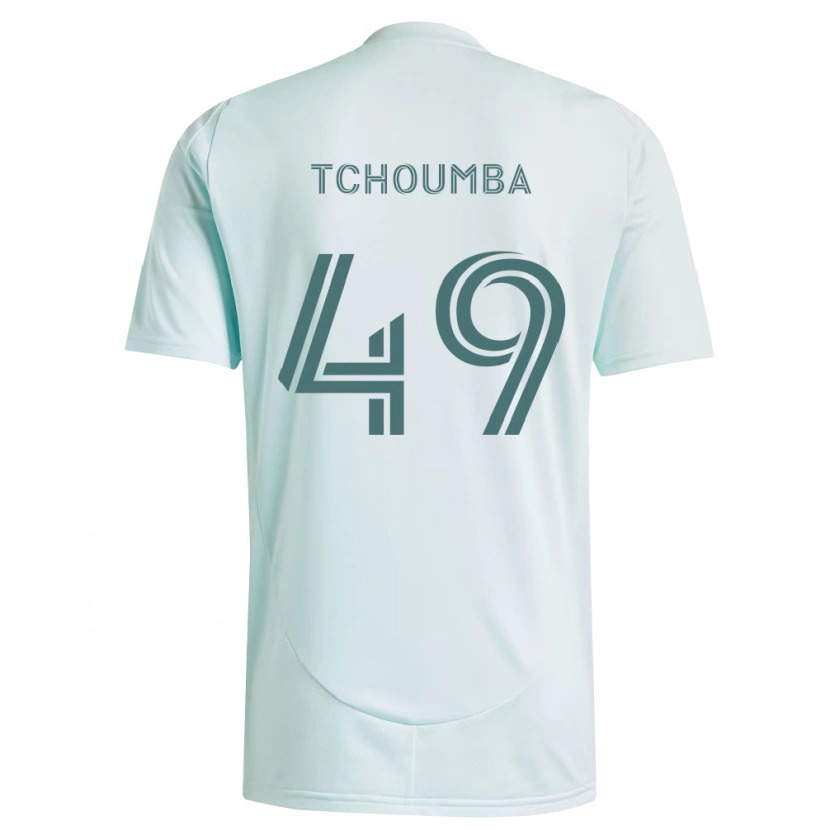 Danxen Homem Camisola Nathan Tchoumba #49 Branco Verde Claro Alternativa 2026/27 Camisa Brasil