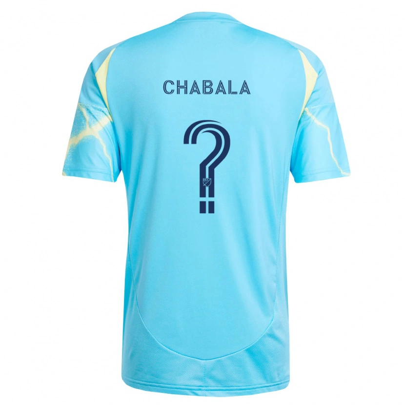 Danxen Homem Camisola Caleb Chabala #0 Azul Claro Preto Amarelo Claro Alternativa 2026/27 Camisa Brasil