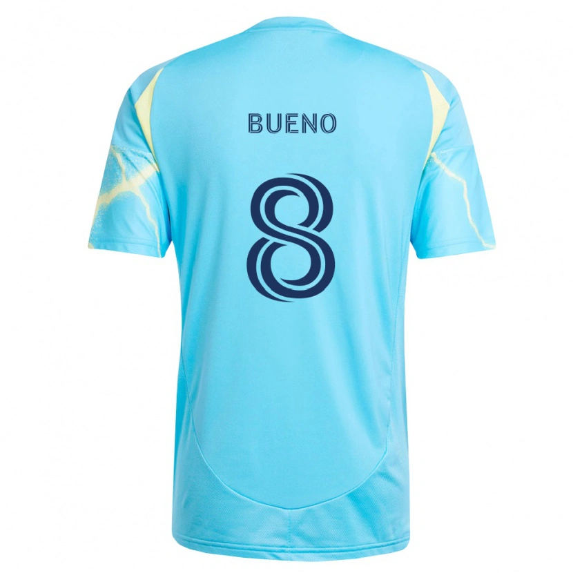 Danxen Homem Camisola Jesús Bueno #8 Azul Claro Preto Amarelo Claro Alternativa 2026/27 Camisa Brasil