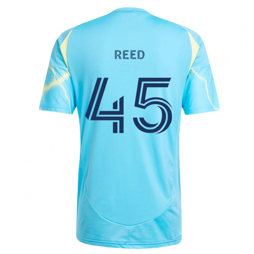 Danxen Homem Camisola Theo Reed #45 Azul Claro Preto Amarelo Claro Alternativa 2026/27 Camisa Brasil