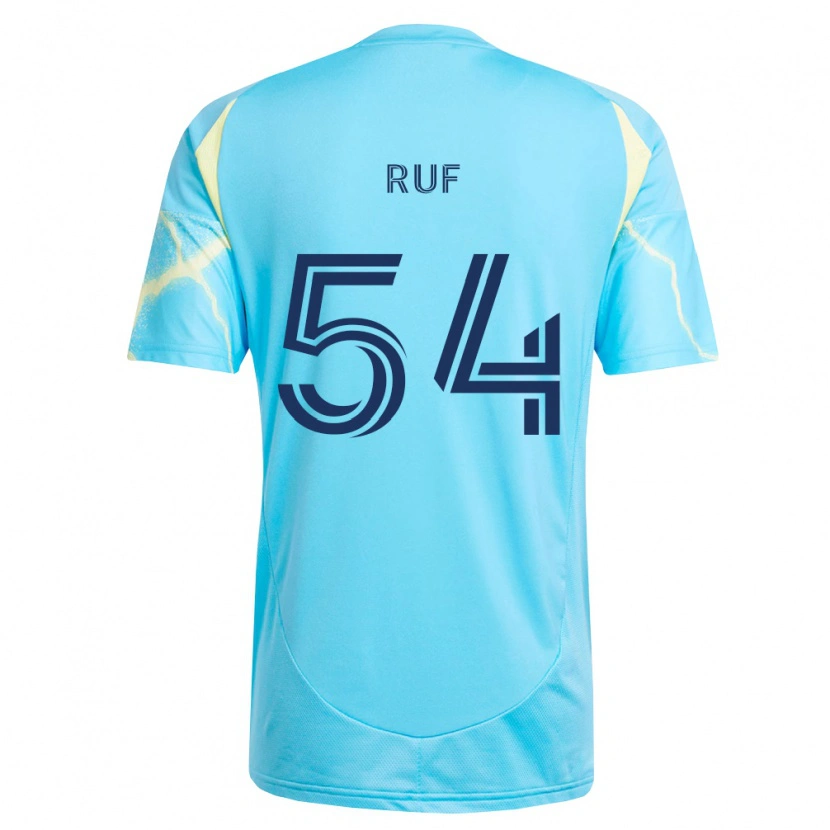 Danxen Homem Camisola John Ruf #54 Azul Claro Preto Amarelo Claro Alternativa 2026/27 Camisa Brasil