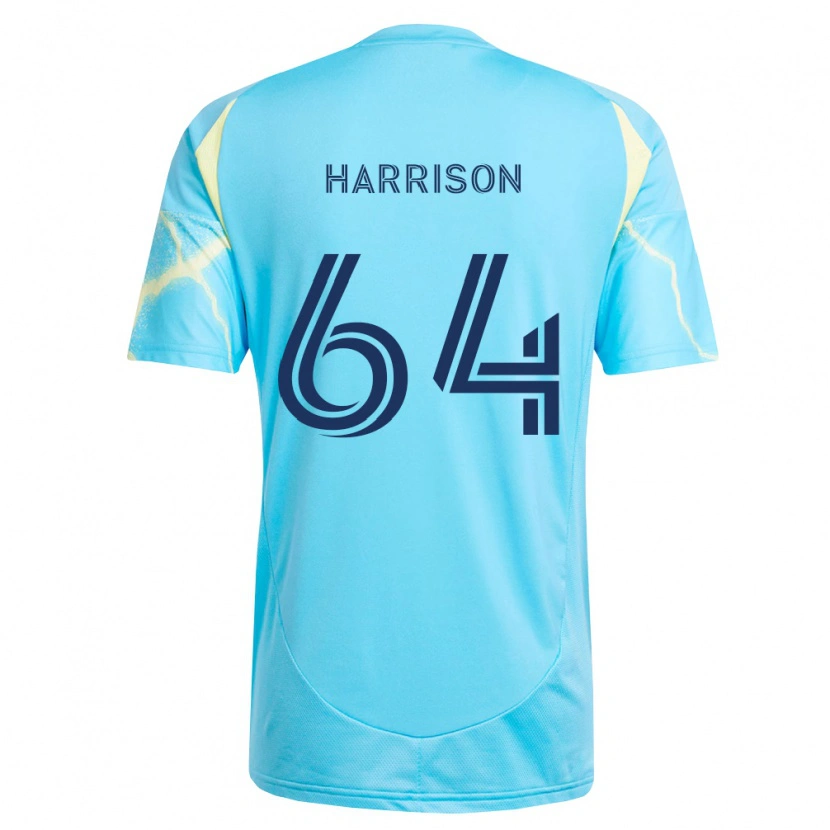 Danxen Homem Camisola Joshua Harrison #64 Azul Claro Preto Amarelo Claro Alternativa 2026/27 Camisa Brasil