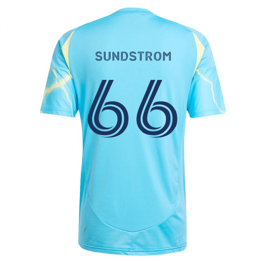Danxen Homem Camisola Finn Sundstrom #66 Azul Claro Preto Amarelo Claro Alternativa 2026/27 Camisa Brasil