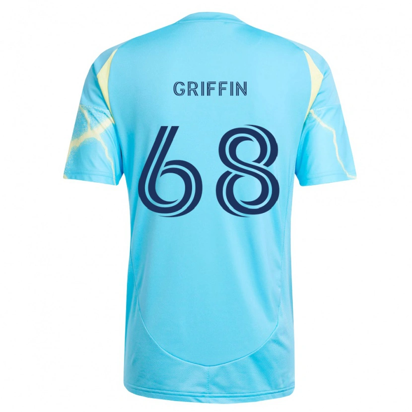 Danxen Homem Camisola Jordan Griffin #68 Azul Claro Preto Amarelo Claro Alternativa 2026/27 Camisa Brasil