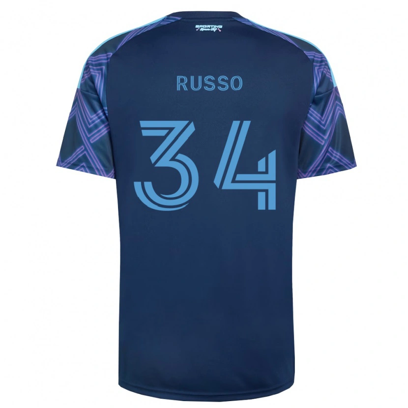 Danxen Homem Camisola Daniel Russo #34 Azul Real Roxo Alternativa 2026/27 Camisa Brasil