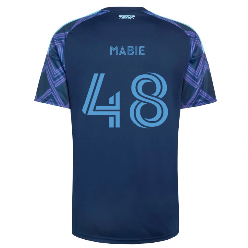 Danxen Homem Camisola Blaine Mabie #48 Azul Real Roxo Alternativa 2026/27 Camisa Brasil