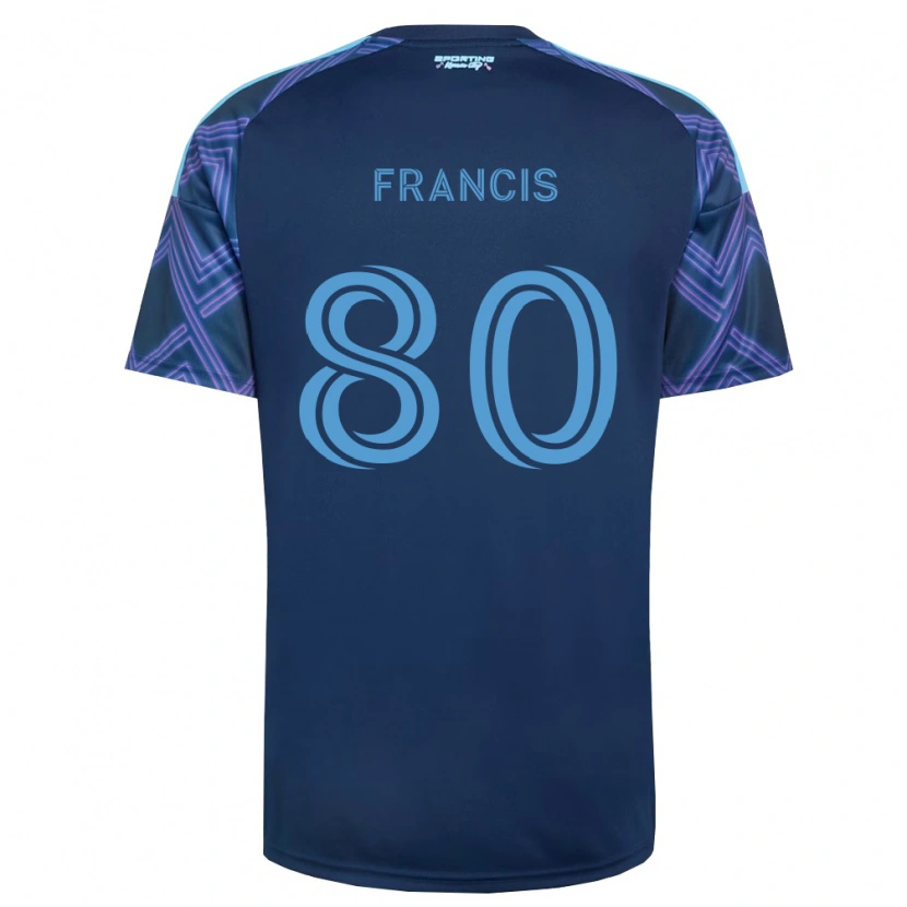 Danxen Homem Camisola Makhi Francis #80 Azul Real Roxo Alternativa 2026/27 Camisa Brasil
