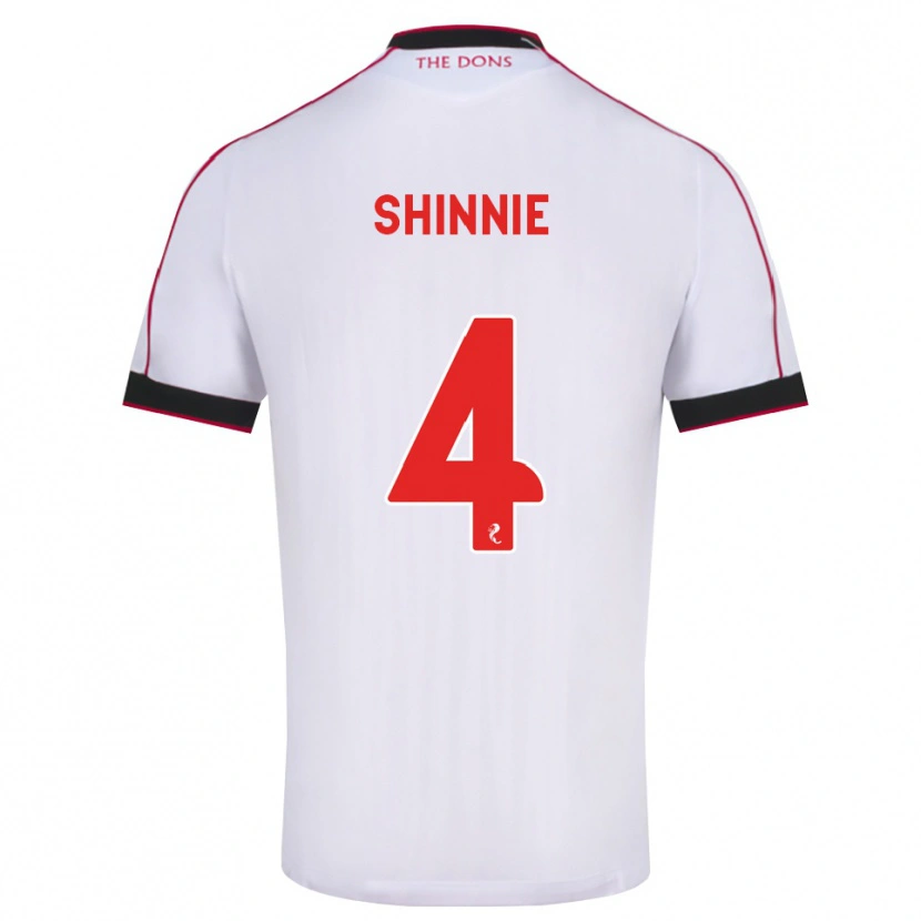 Danxen Homem Camisola Graeme Shinnie #4 Preto Vermelho Branco Alternativa 2026/27 Camisa Brasil