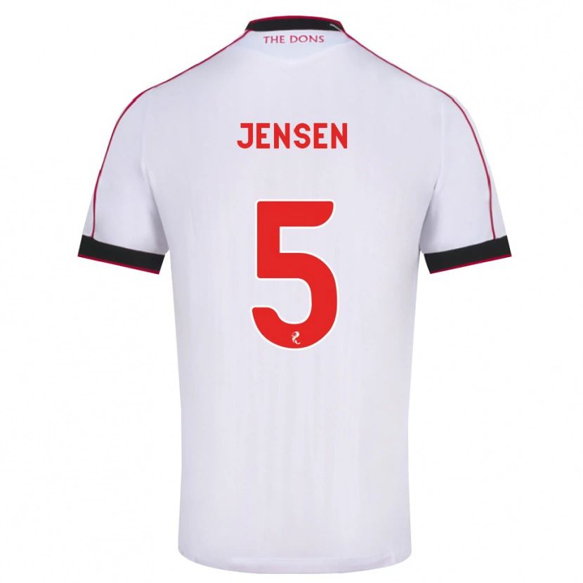 Danxen Homem Camisola Richard Jensen #5 Preto Vermelho Branco Alternativa 2026/27 Camisa Brasil