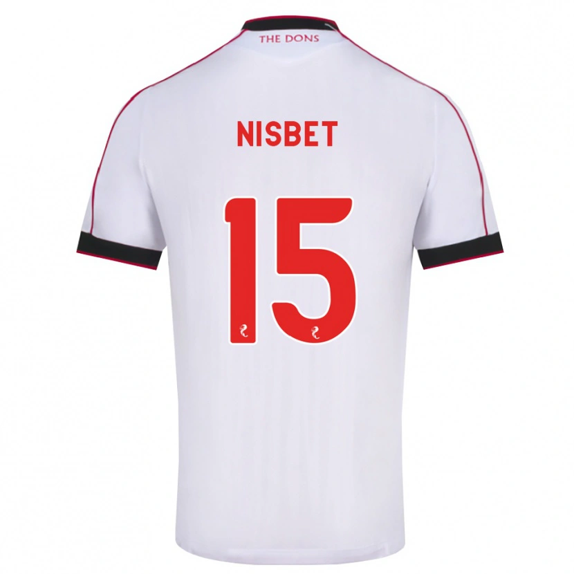 Danxen Homem Camisola Kevin Nisbet #15 Preto Vermelho Branco Alternativa 2026/27 Camisa Brasil