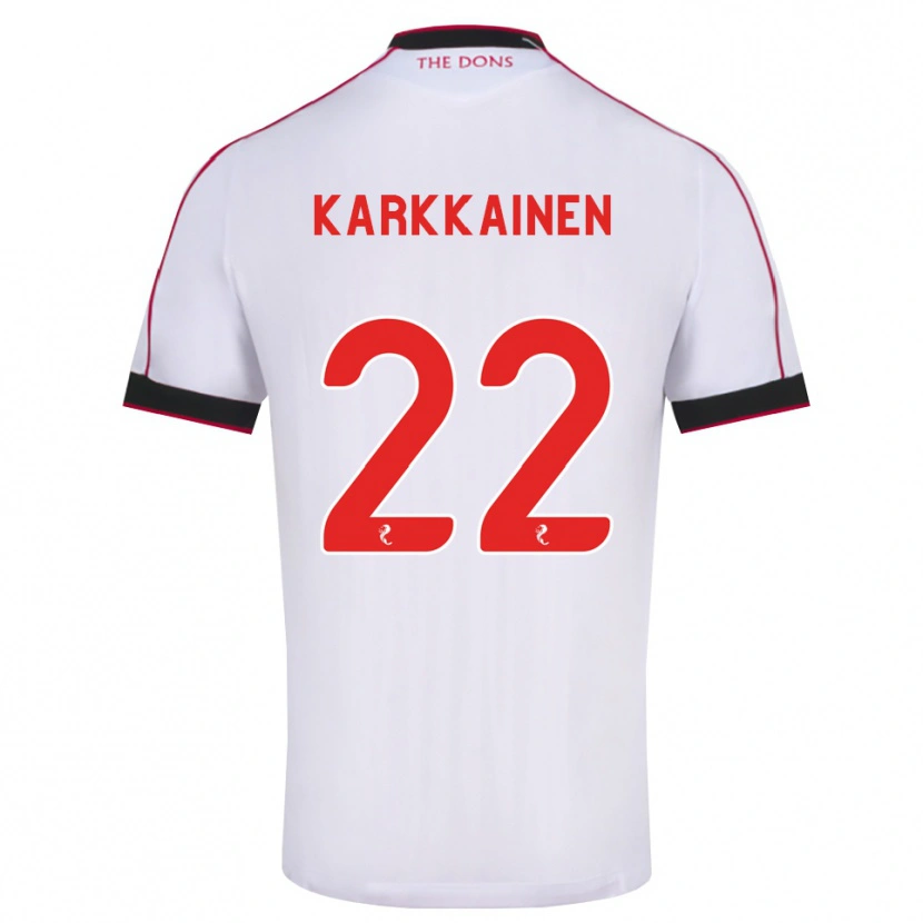 Danxen Homem Camisola Elena Kärkkäinen #22 Preto Vermelho Branco Alternativa 2026/27 Camisa Brasil
