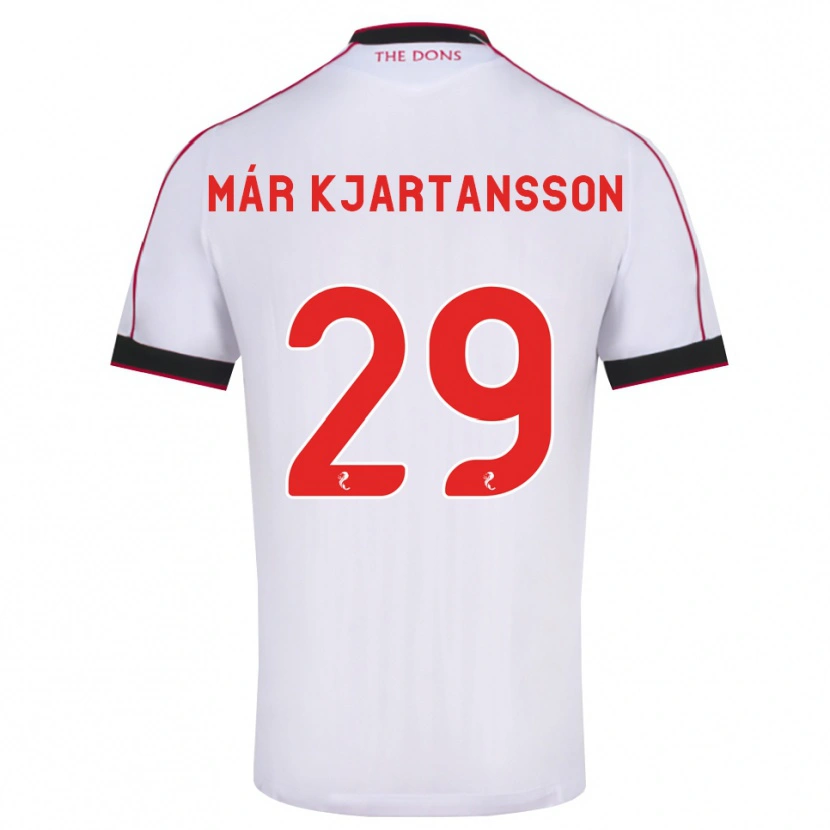 Danxen Homem Camisola Kjartan Már Kjartansson #29 Preto Vermelho Branco Alternativa 2026/27 Camisa Brasil