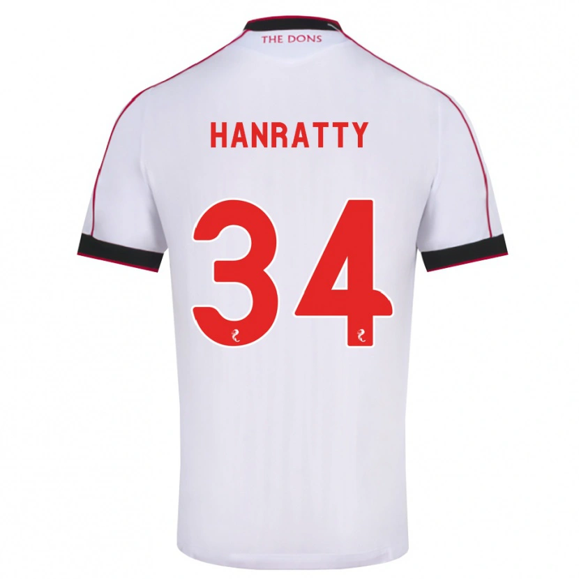 Danxen Homem Camisola Kevin Hanratty #34 Preto Vermelho Branco Alternativa 2026/27 Camisa Brasil