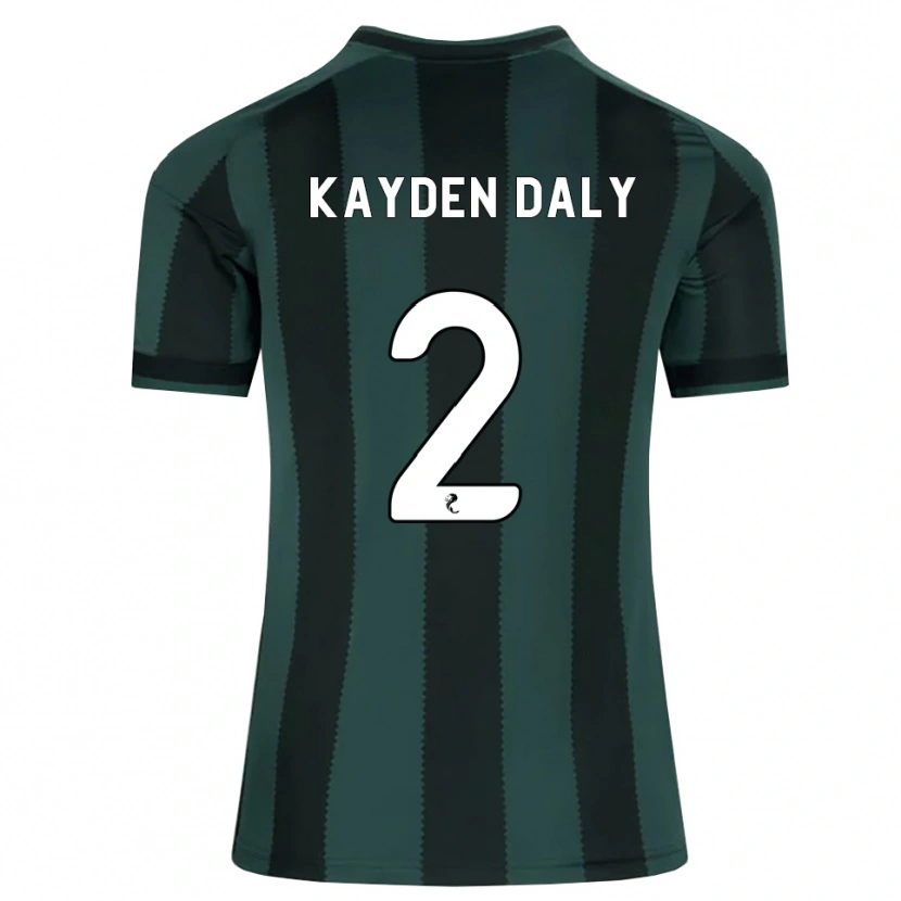Danxen Homem Camisola Kayden Daly #2 Cinza Ardósia Escuro Preto Alternativa 2026/27 Camisa Brasil