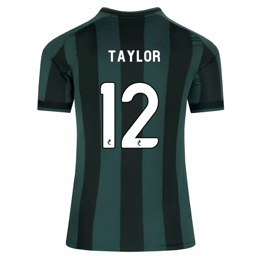 Danxen Homem Camisola Aodhan Taylor #12 Cinza Ardósia Escuro Preto Alternativa 2026/27 Camisa Brasil