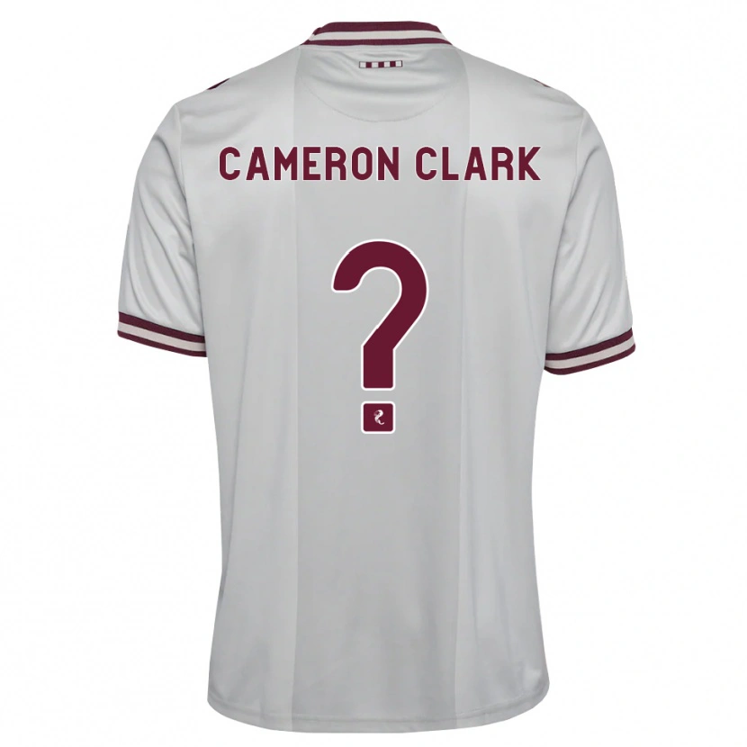 Danxen Homem Camisola Cameron Clark #0 Branco Borgonha Alternativa 2026/27 Camisa Brasil