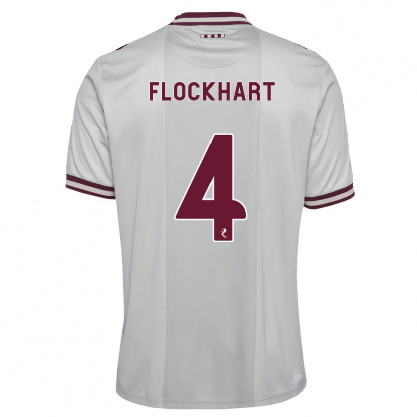 Danxen Homem Camisola Robbie Flockhart #4 Branco Borgonha Alternativa 2026/27 Camisa Brasil