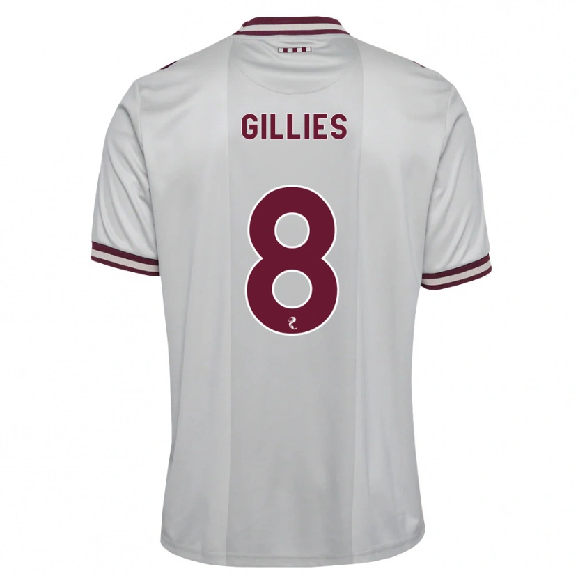 Danxen Homem Camisola Matthew Gillies #8 Branco Borgonha Alternativa 2026/27 Camisa Brasil