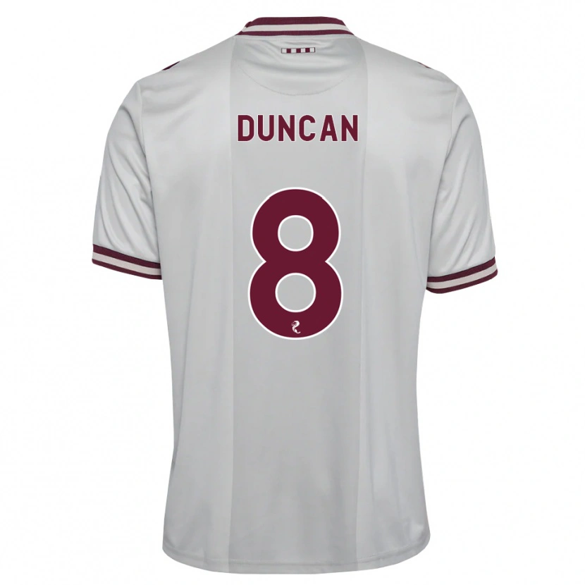 Danxen Homem Camisola Ryan Duncan #8 Branco Borgonha Alternativa 2026/27 Camisa Brasil