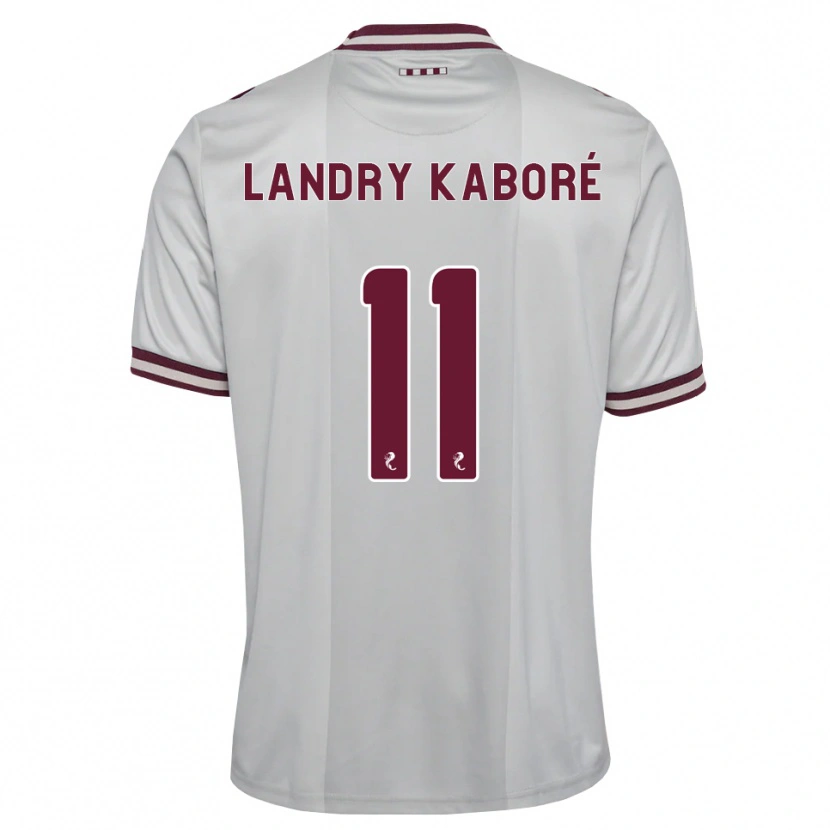 Danxen Homem Camisola Pierre Landry Kaboré #11 Branco Borgonha Alternativa 2026/27 Camisa Brasil