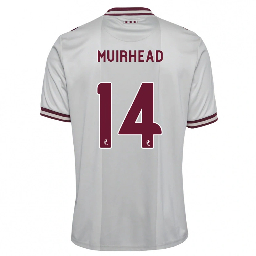 Danxen Homem Camisola Owen Muirhead #14 Branco Borgonha Alternativa 2026/27 Camisa Brasil