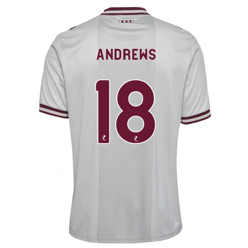 Danxen Homem Camisola Joely Andrews #18 Branco Borgonha Alternativa 2026/27 Camisa Brasil