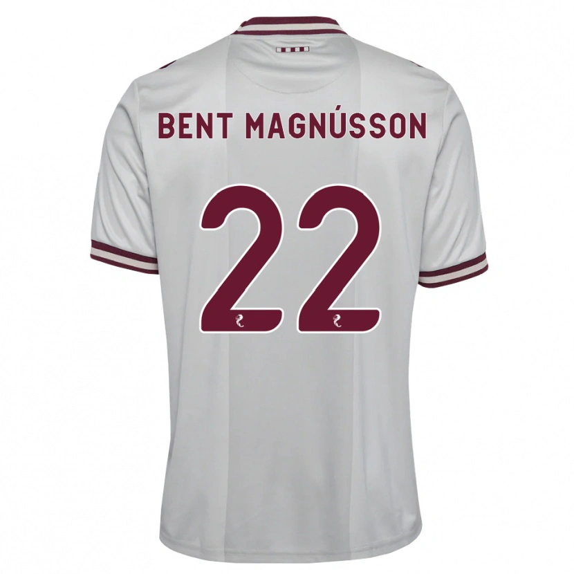 Danxen Homem Camisola Tómas Bent Magnússon #22 Branco Borgonha Alternativa 2026/27 Camisa Brasil