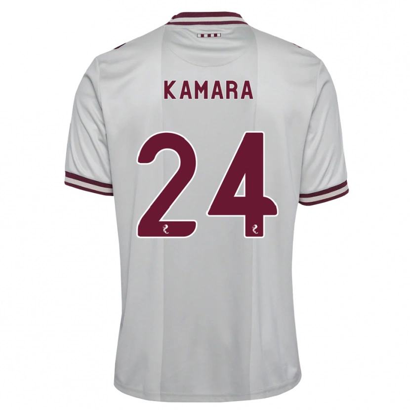 Danxen Homem Camisola Mj Kamson-Kamara #24 Branco Borgonha Alternativa 2026/27 Camisa Brasil