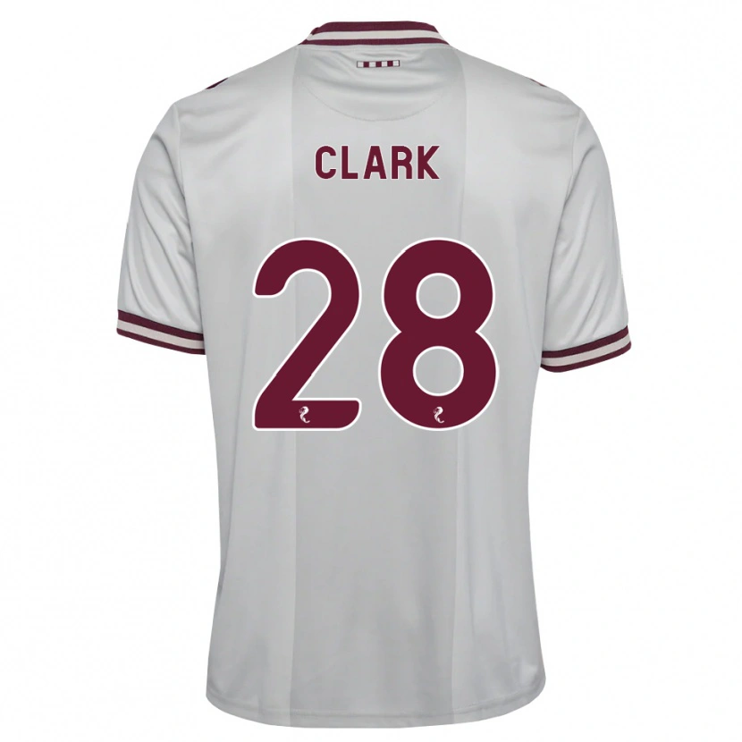 Danxen Homem Camisola Zander Clark #28 Branco Borgonha Alternativa 2026/27 Camisa Brasil