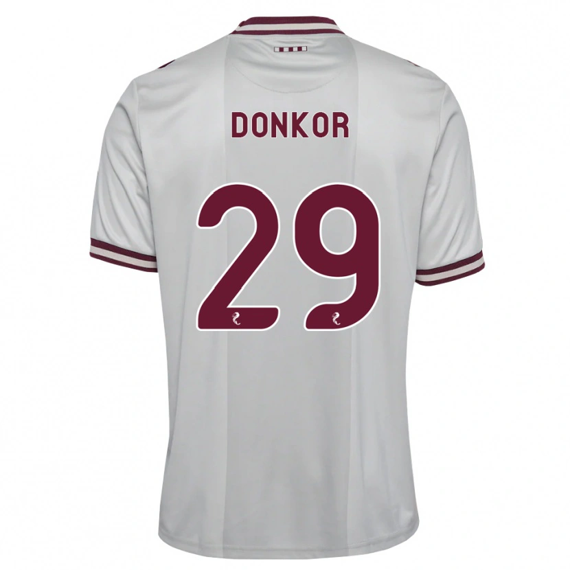 Danxen Homem Camisola Jaedon Donkor #29 Branco Borgonha Alternativa 2026/27 Camisa Brasil