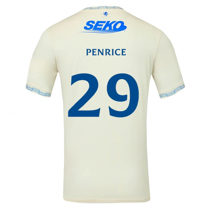 Danxen Homem Camisola James Penrice #29 Azul Céu Profundo Branco Alternativa 2026/27 Camisa Brasil