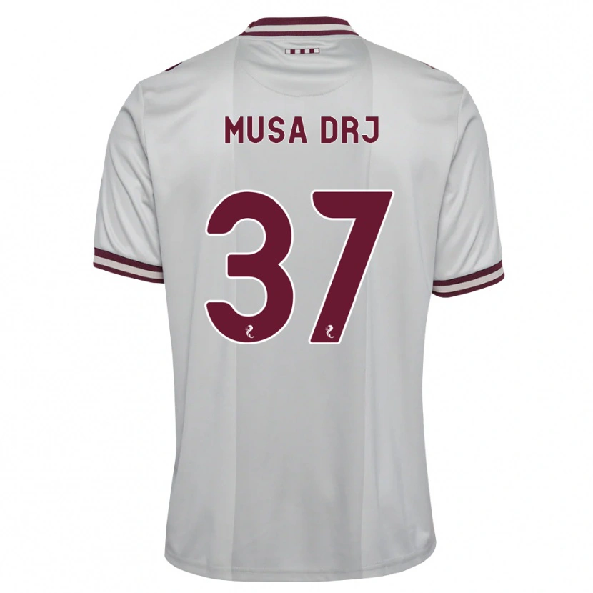 Danxen Homem Camisola Musa Drammeh #37 Branco Borgonha Alternativa 2026/27 Camisa Brasil