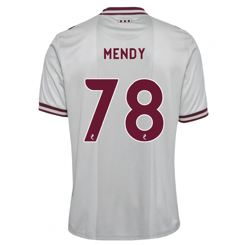 Danxen Homem Camisola Laurent Mendy #78 Branco Borgonha Alternativa 2026/27 Camisa Brasil