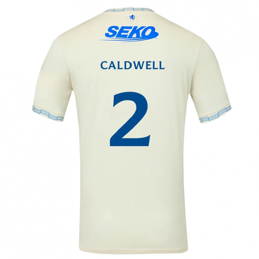 Danxen Homem Camisola Jack Caldwell #2 Azul Céu Profundo Branco Alternativa 2026/27 Camisa Brasil