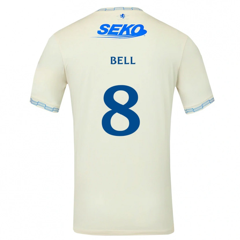 Danxen Homem Camisola Cameron Bell #8 Azul Céu Profundo Branco Alternativa 2026/27 Camisa Brasil