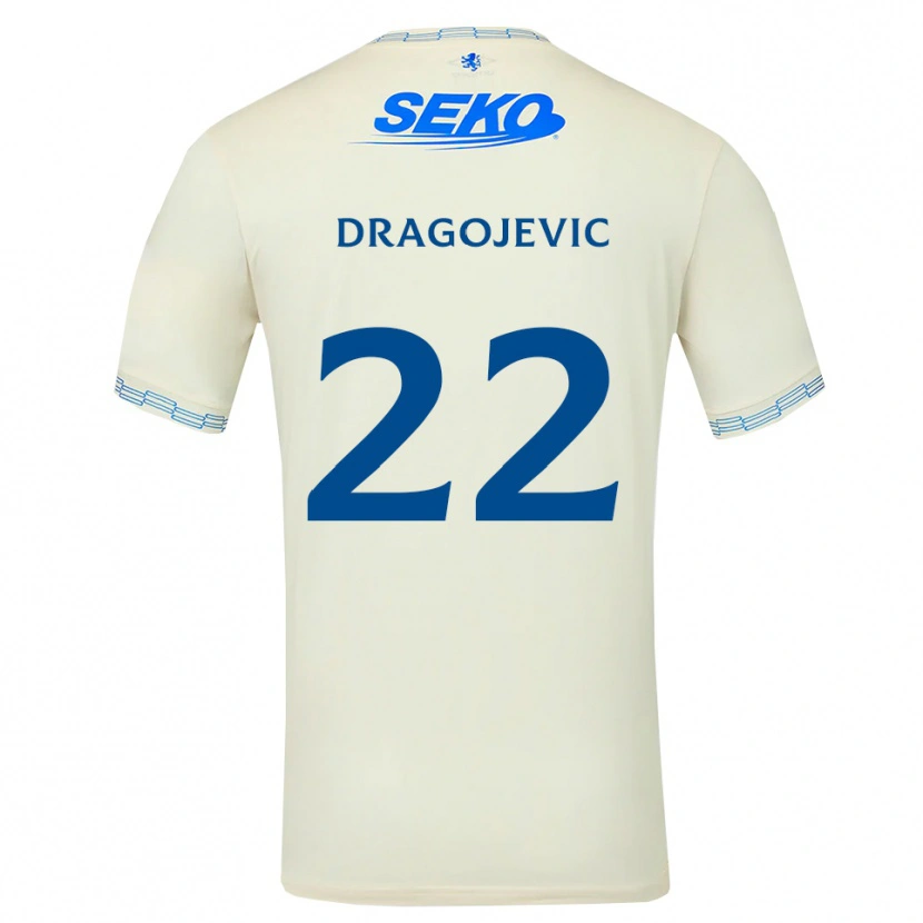 Danxen Homem Camisola Vanja Dragojevic #22 Azul Céu Profundo Branco Alternativa 2026/27 Camisa Brasil