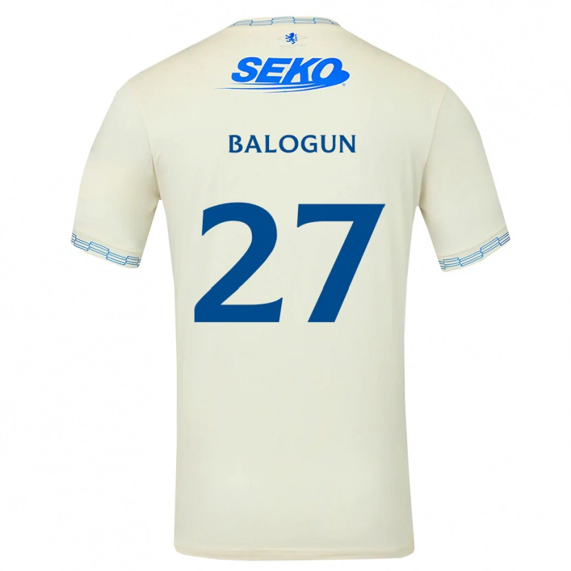 Danxen Homem Camisola Leon Balogun #27 Azul Céu Profundo Branco Alternativa 2026/27 Camisa Brasil