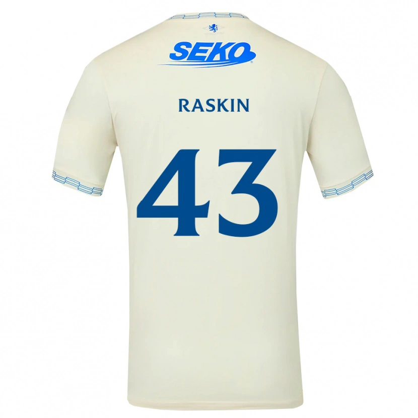 Danxen Homem Camisola Nicolas Raskin #43 Azul Céu Profundo Branco Alternativa 2026/27 Camisa Brasil