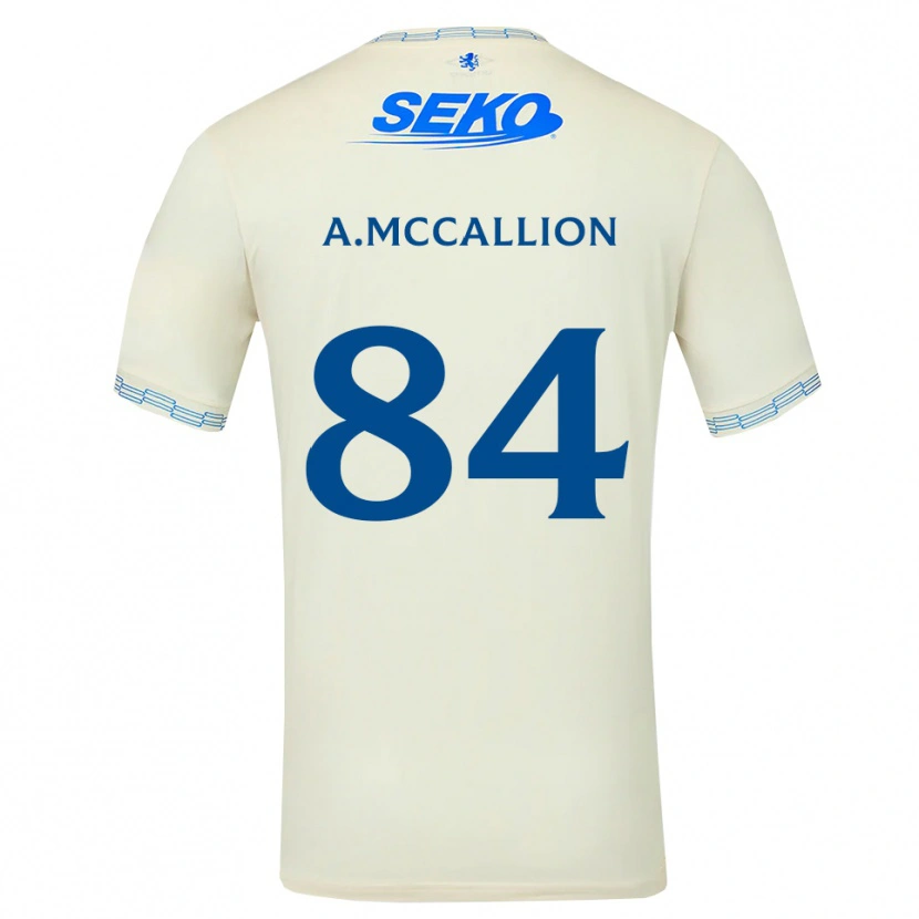 Danxen Homem Camisola Aiden Mccallion #84 Azul Céu Profundo Branco Alternativa 2026/27 Camisa Brasil