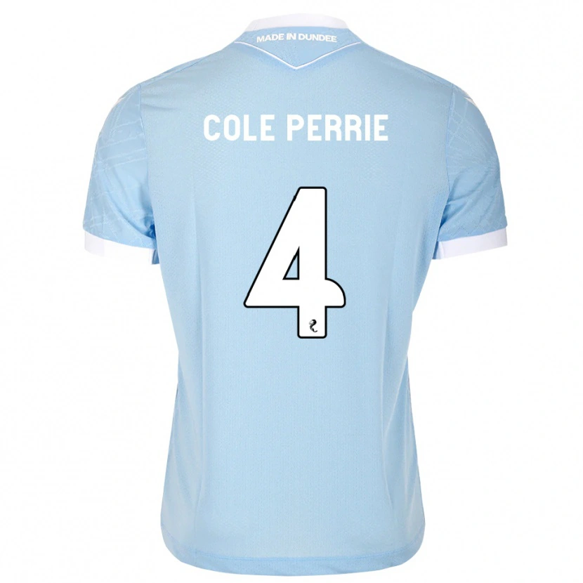 Danxen Homem Camisola Cole Perrie #4 Azul Céu Claro Branco Alternativa 2026/27 Camisa Brasil
