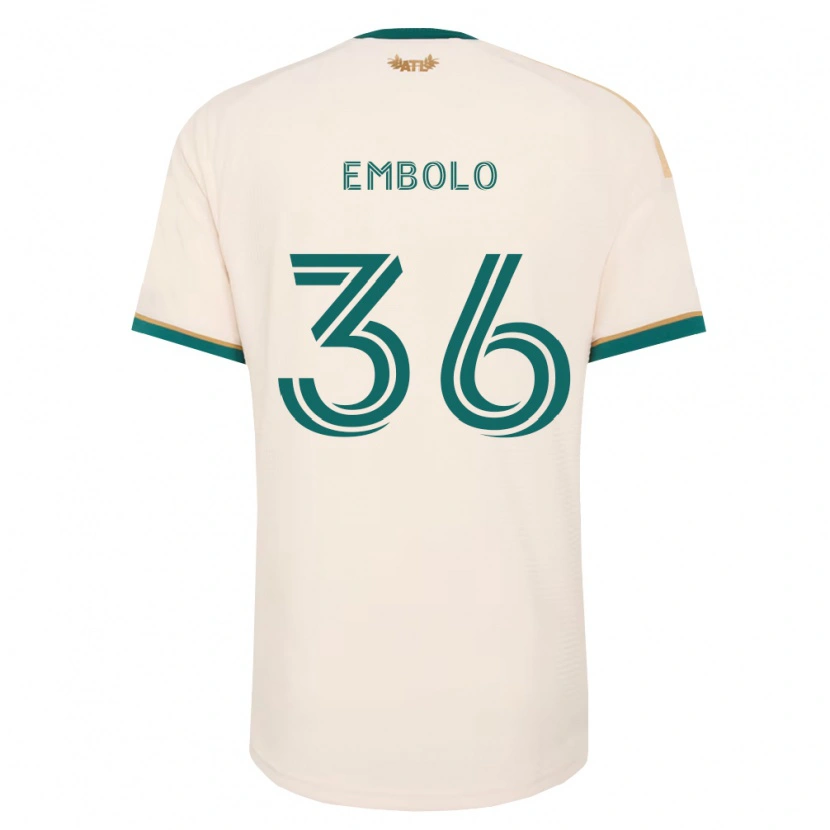 Danxen Homem Camisola Breel Embolo #36 Verde Champanhe Alternativa 2026/27 Camisa Brasil