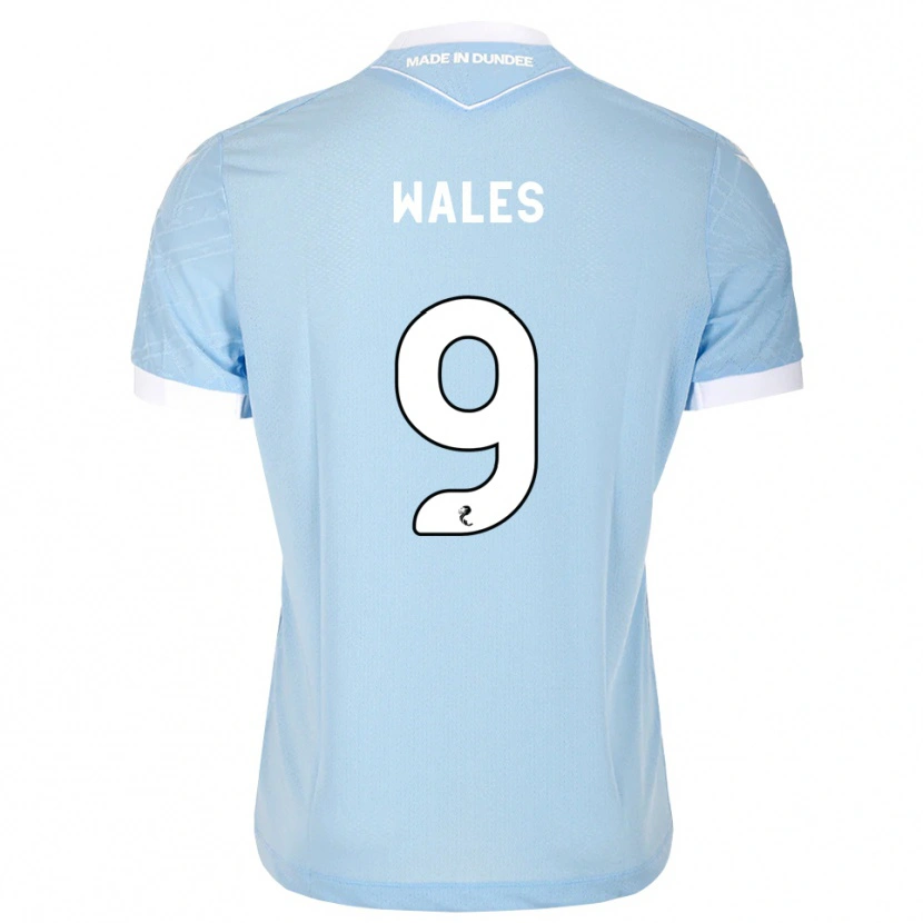 Danxen Homem Camisola Bobby Wales #9 Azul Céu Claro Branco Alternativa 2026/27 Camisa Brasil